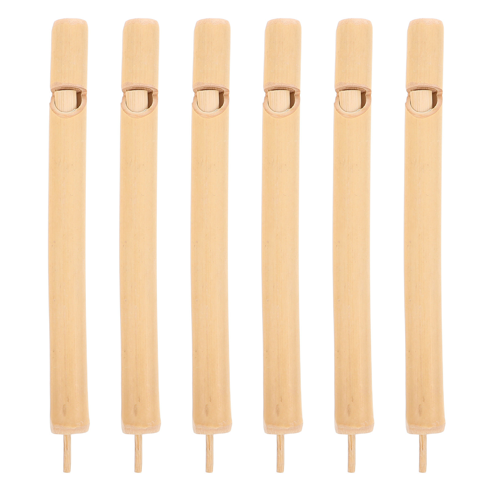 Kids Outdoor Instruments - 6Pcs Children's Bird Whistle Wooden Musical