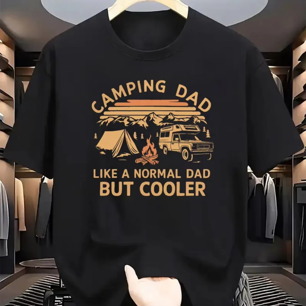 Kids Outdoor Tent - 2026 Vintage Camping Dad Graphic T