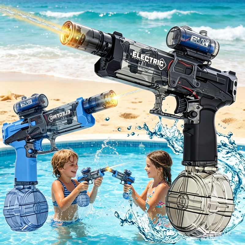 Kids Outdoor Water Play - Children Continuous Fire Electric Water Guns
