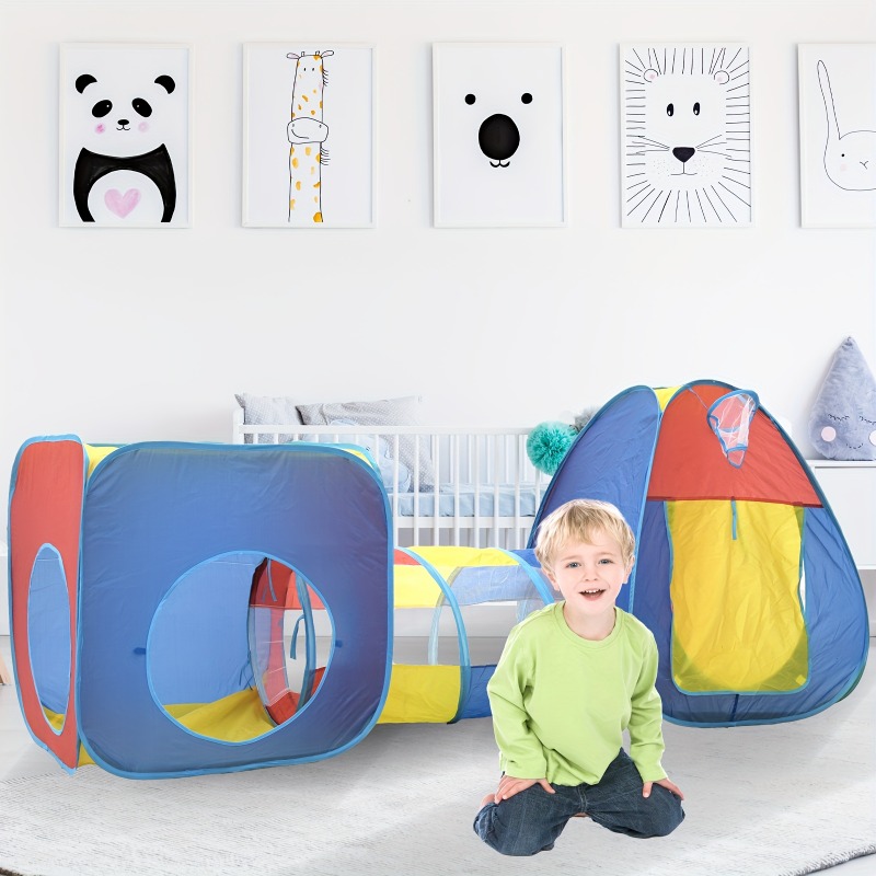 Kids Outdoor Play Ideas - Kids Play Tent 3in1 with Tunnel