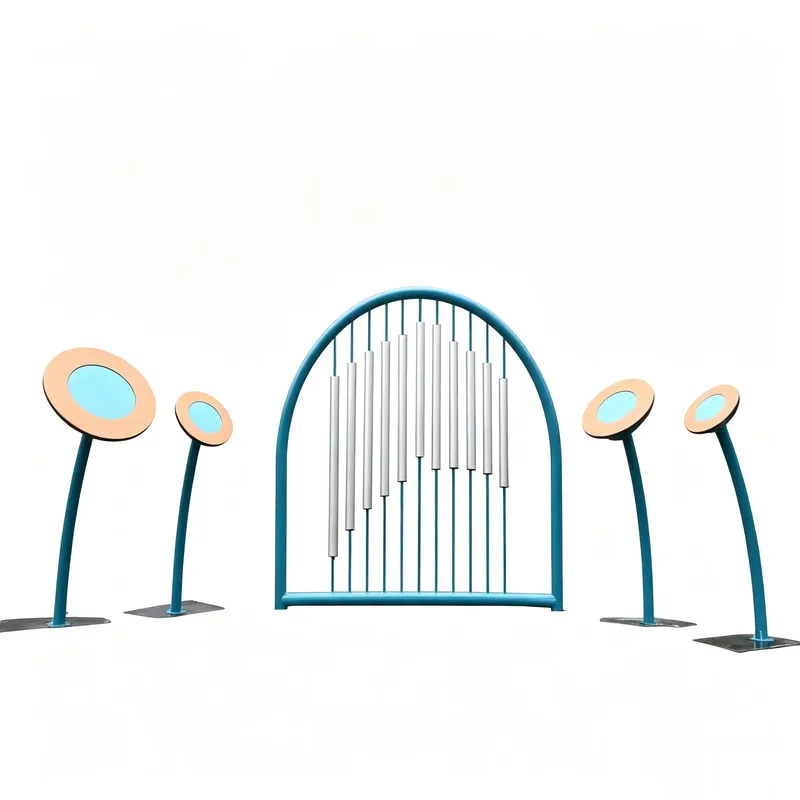 Kids Outdoor Instruments - Outdoor Arched Metal Wind Chimes Percussion