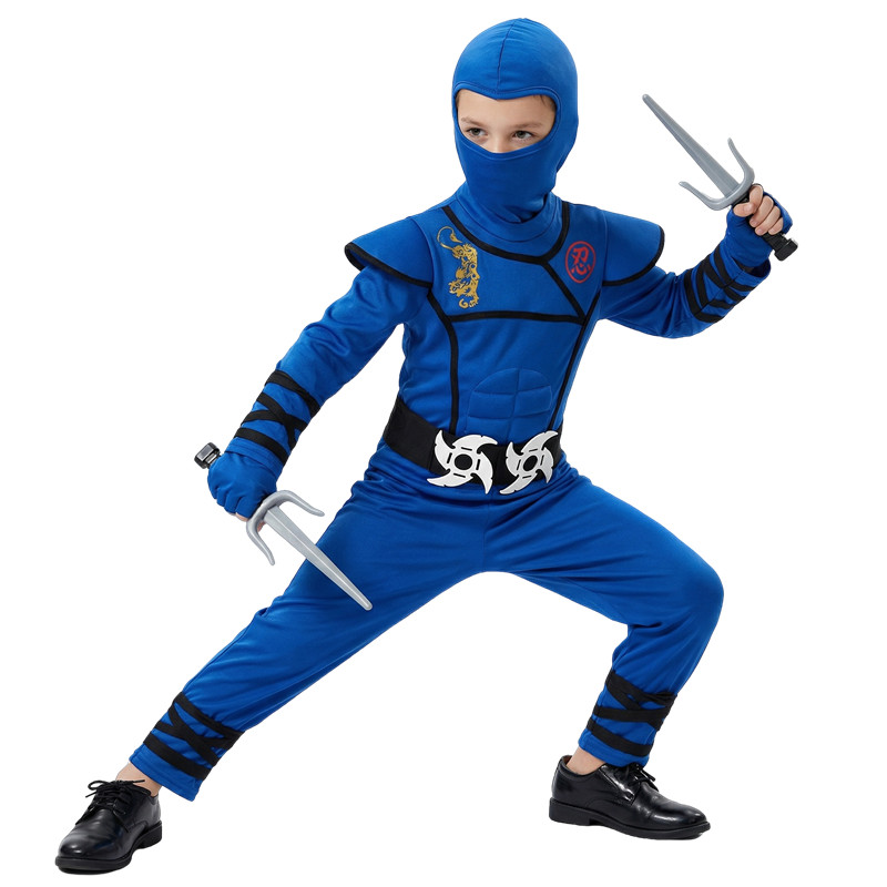 Black and Blue Ninja Costume f - Kids Outdoor Ninja Warrior Course recension och pris