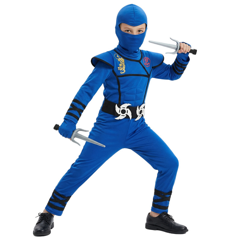 Black and Blue Ninja Costume f - Kids Outdoor Ninja Warrior Course recension och pris