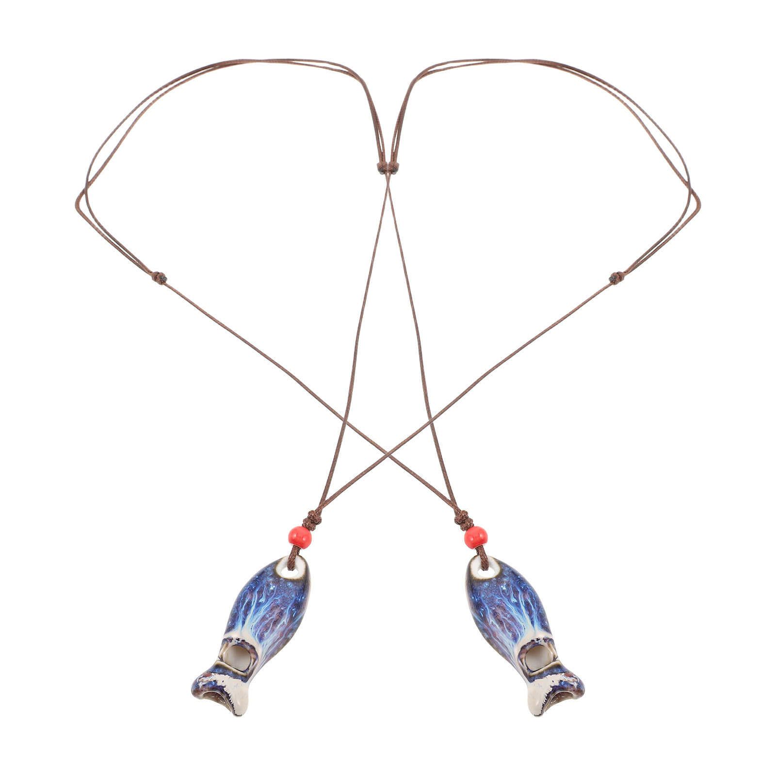 2Pcs Ceramic Fish Whistle Pend - Kids Outdoor Instruments recension och pris