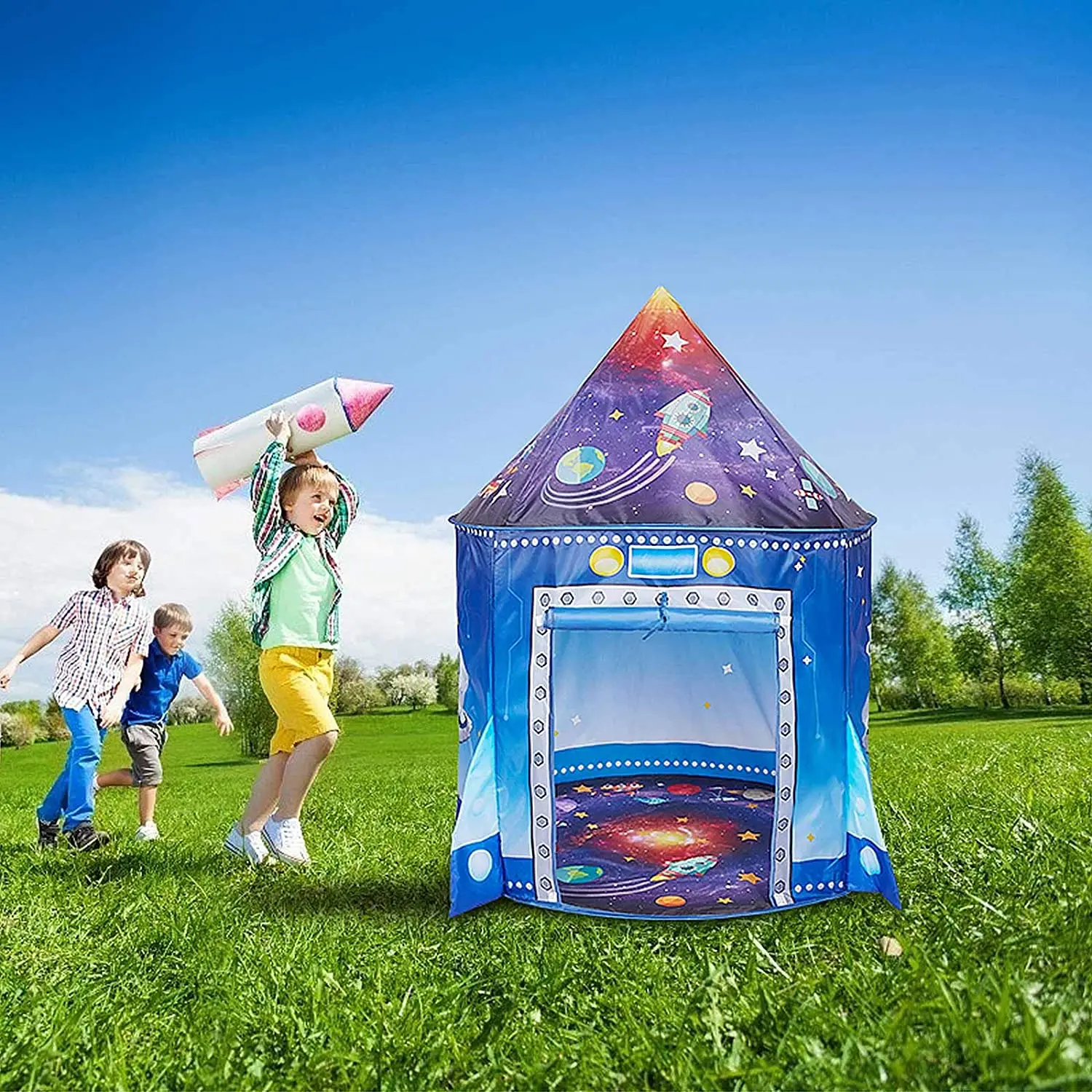 Rocket Ship Kids Tent Pop Up P - Kids Outdoor Tent recension och pris
