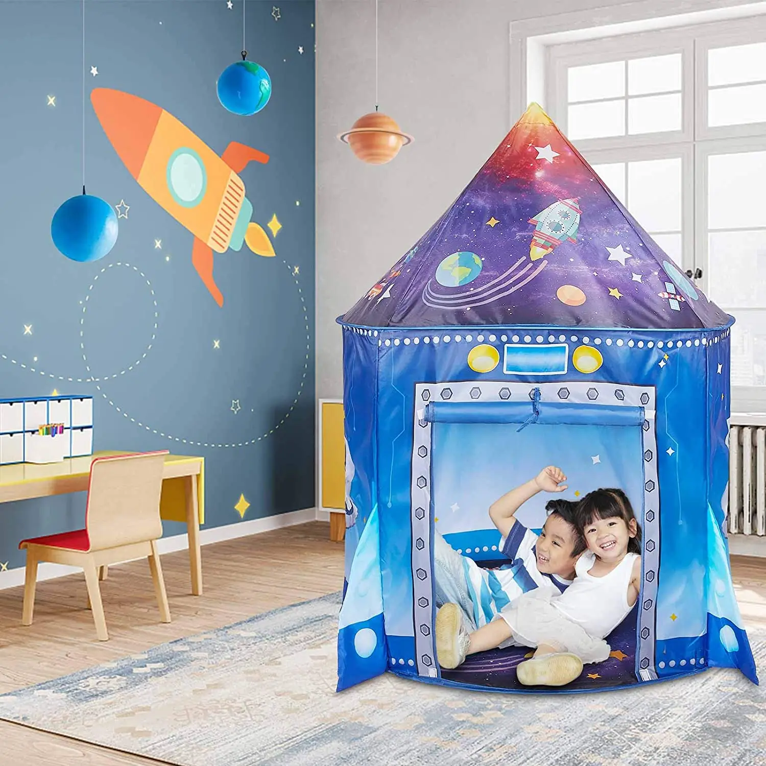 Rocket Ship Kids Tent Pop Up P - Kids Outdoor Tent recension och pris