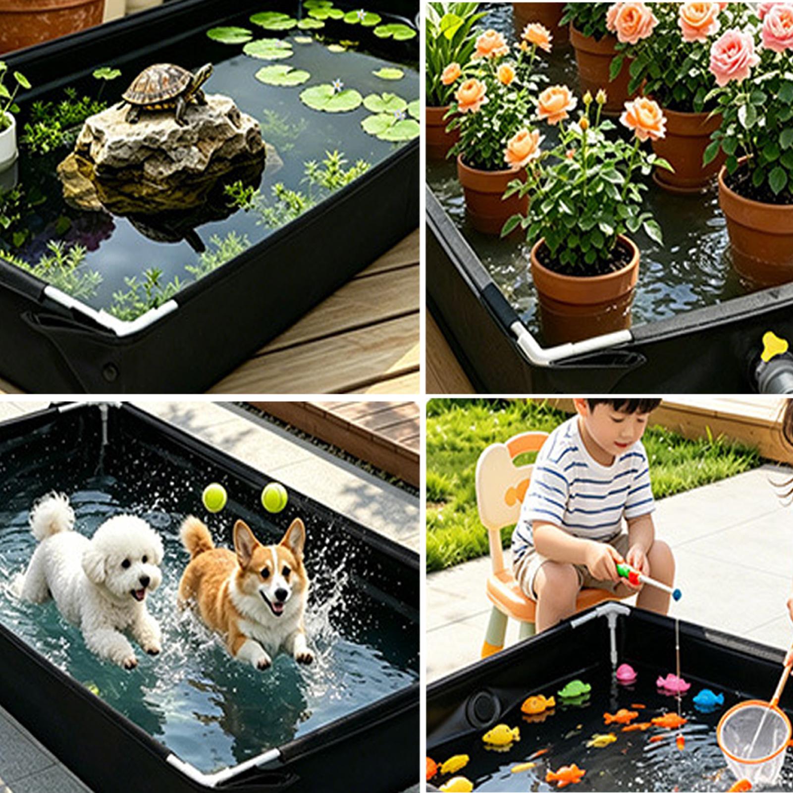 Portable Shower Pan with Drain - Kids Outdoor Tent recension och pris