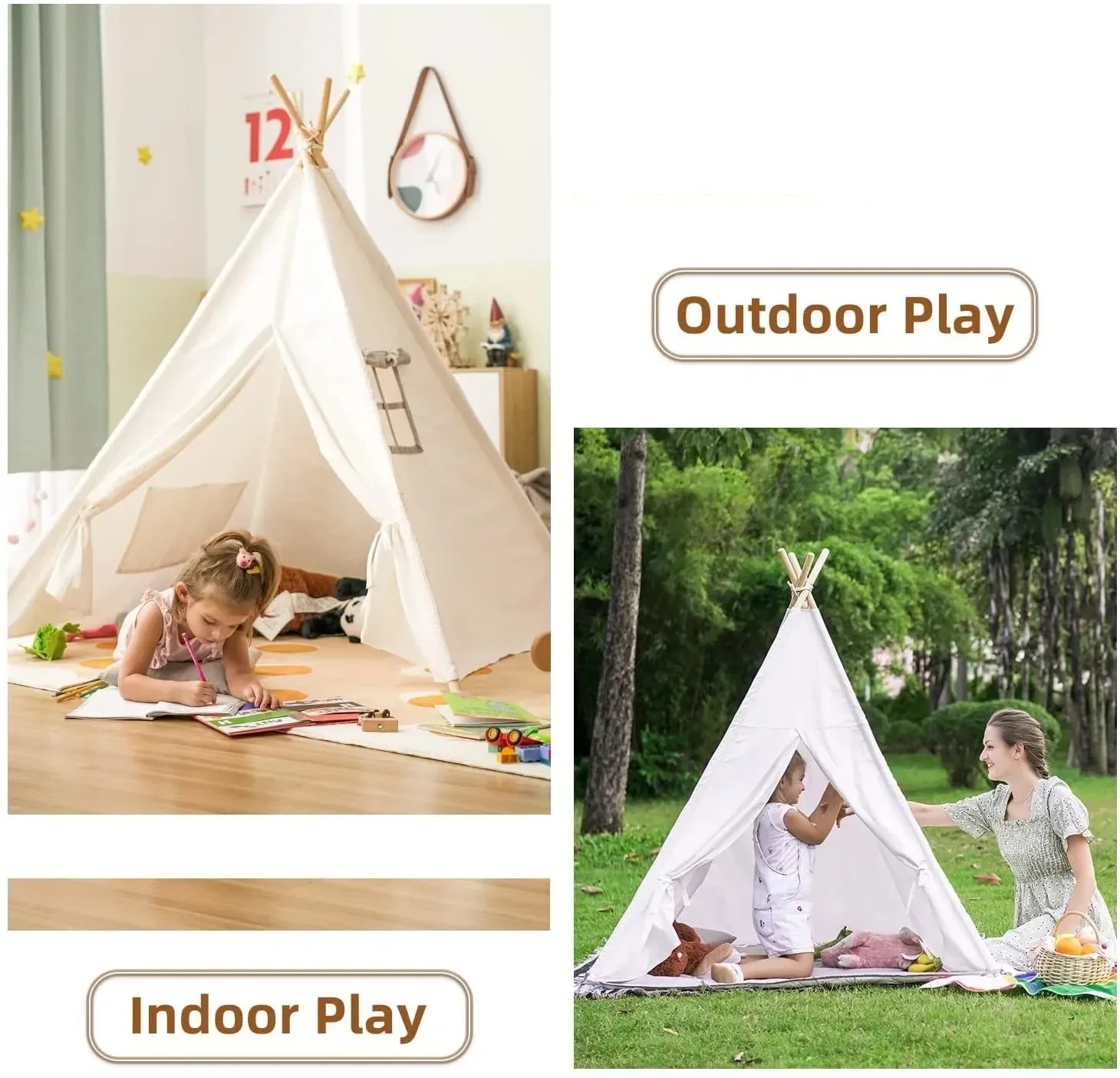 1.6M Kids Tent Play House Wigw - Kids Outdoor Tent recension och pris