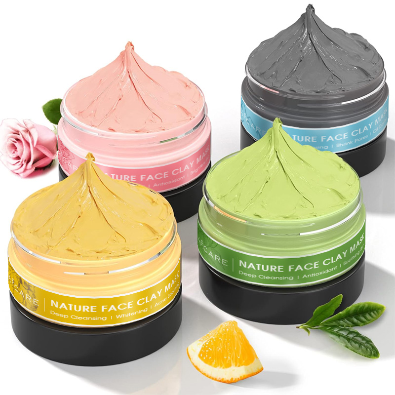 4 Pcs Clay Facial Mask Set Tur - Muddy Puddle Suit recension och pris