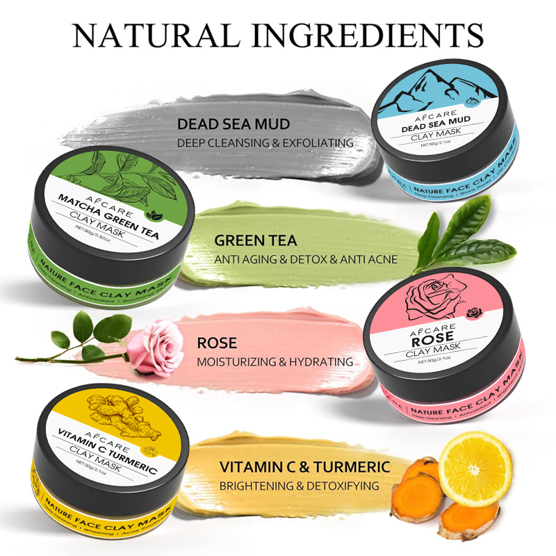 4 Pcs Clay Facial Mask Set Tur - Muddy Puddle Suit recension och pris