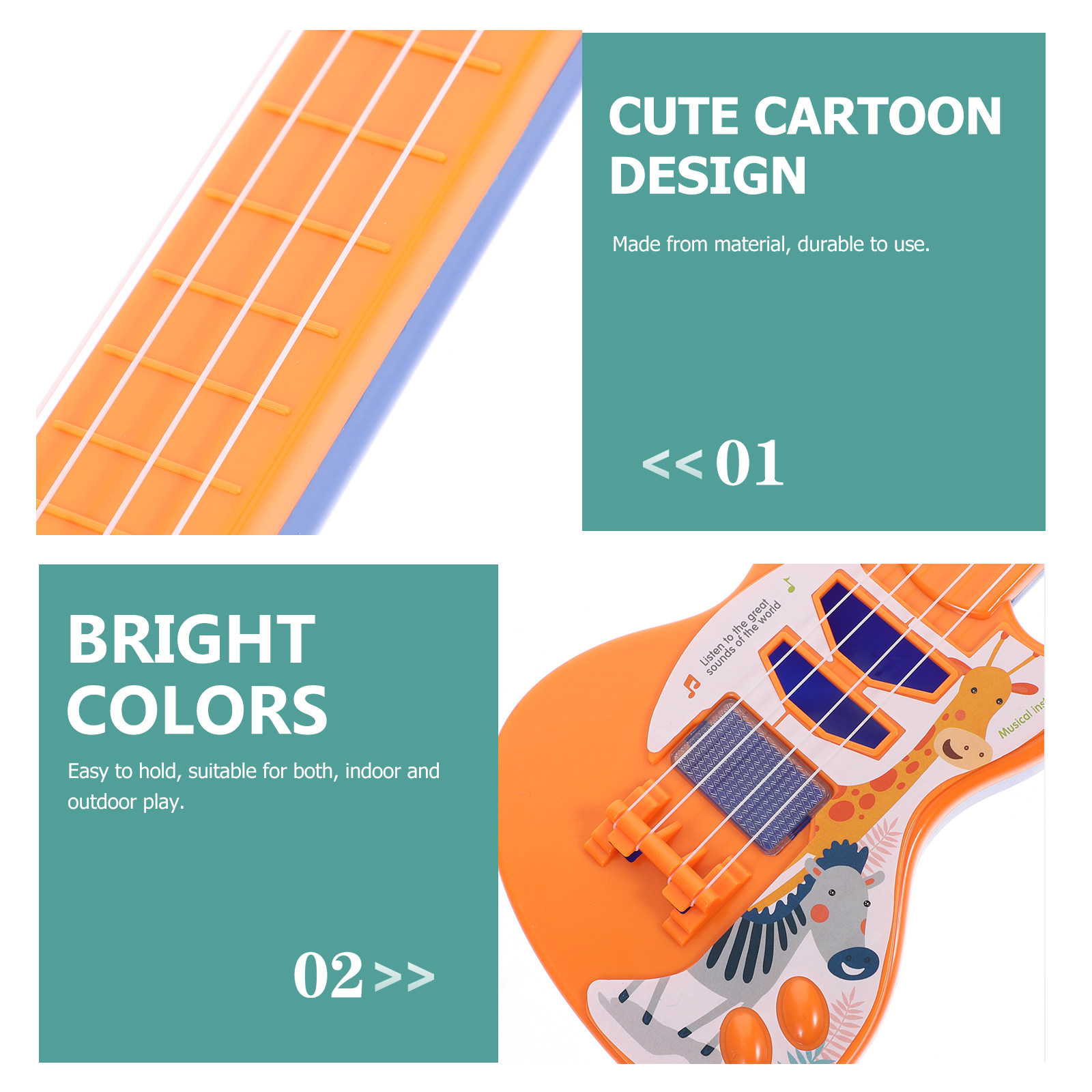 1Pcs Kids Toy Guitar Kid Music - Kids Outdoor Instruments recension och pris