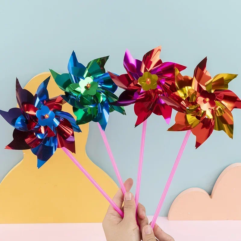 50Pcs Sequin Windmill Pinwheel - Outdoor Kids In An Indoor World recension och pris