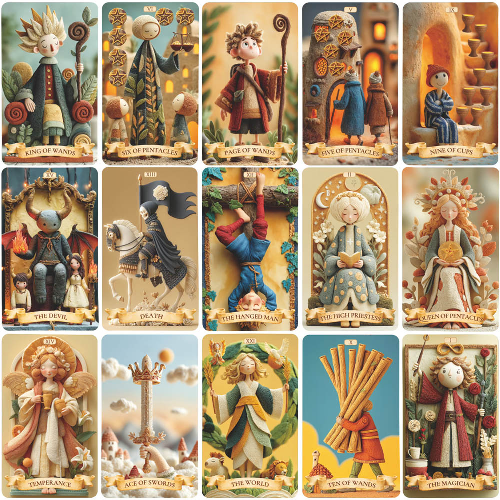 78 Tarot Cards Set, 13x8 Cm Th - Muddy Puddle Suit recension och pris