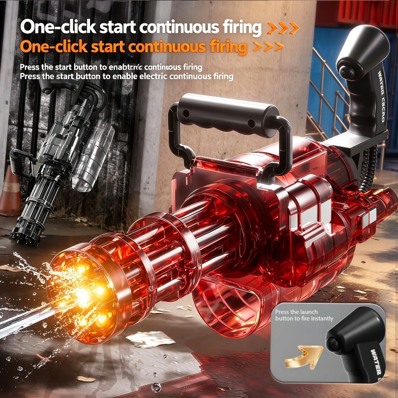 Auto Gatling Water Cannon Rota - Kids Outdoor Water Play recension och pris