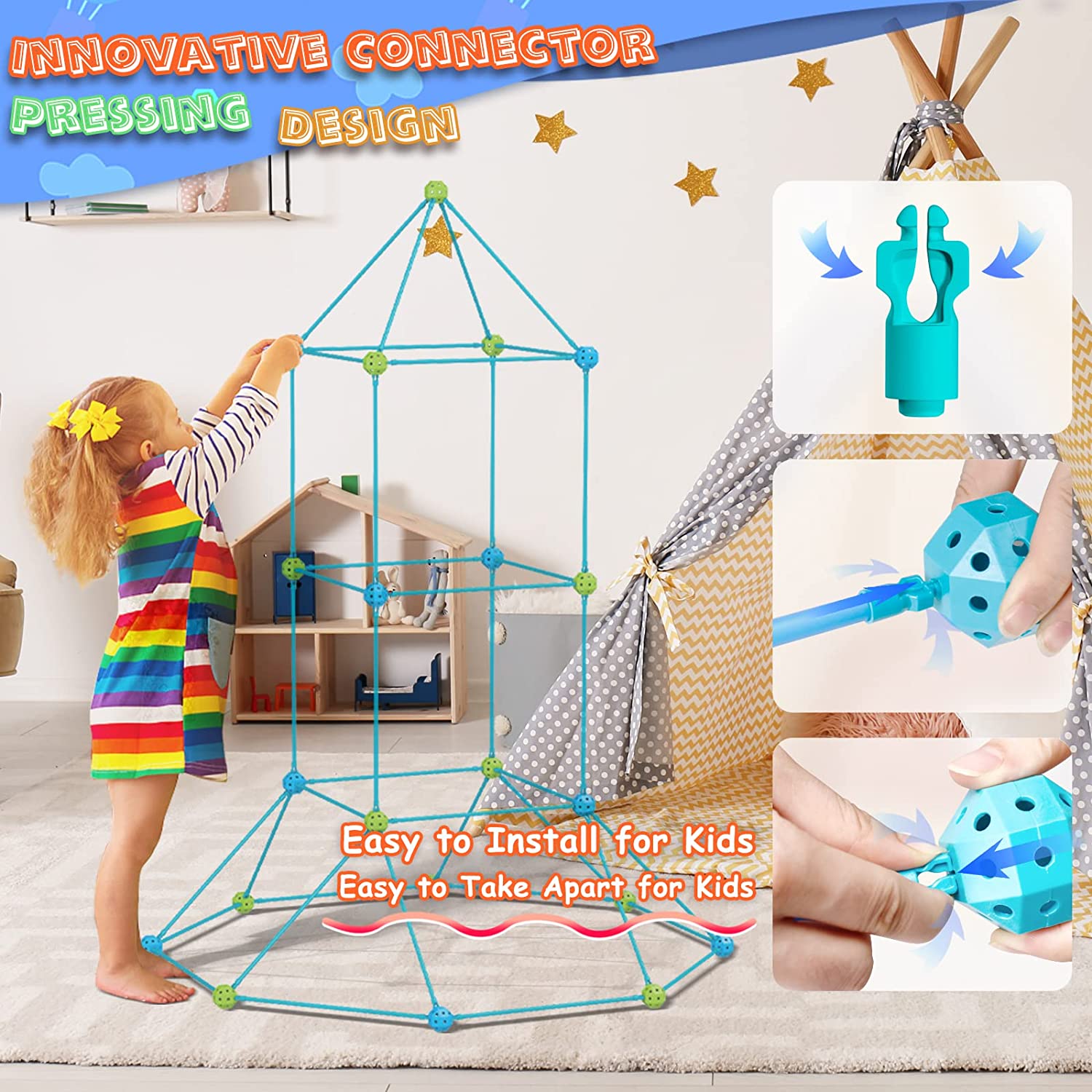 Children's DIY Building Castle - Outdoor Kids In An Indoor World recension och pris