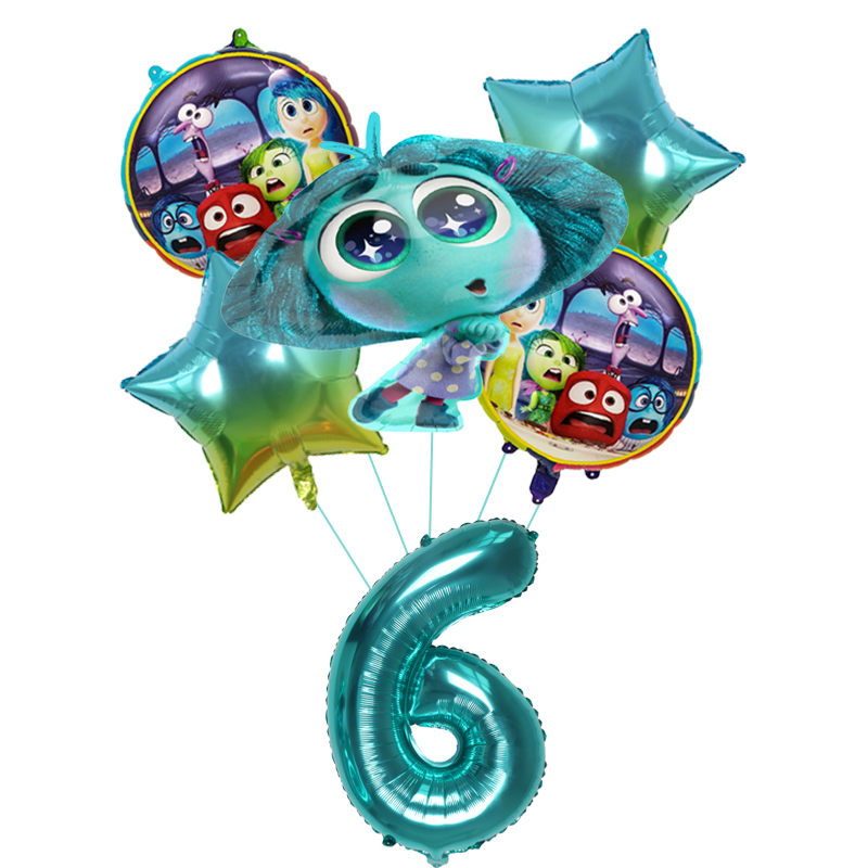 6pcs New Inside Out2 Balloons  - Outdoor Kids In An Indoor World recension och pris