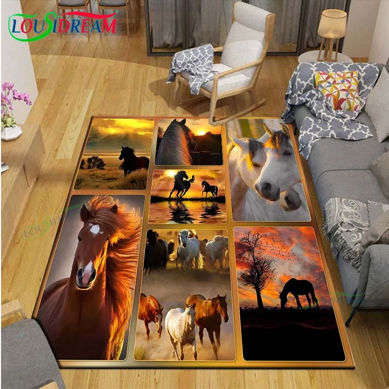 Fashion 3D Beautiful Horse Pri - Kids Outdoor Yoga recension och pris