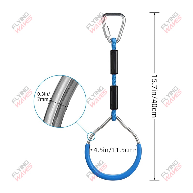 Kids Hanging GYM Ring Swing Cl - Kids Outdoor Climber recension och pris