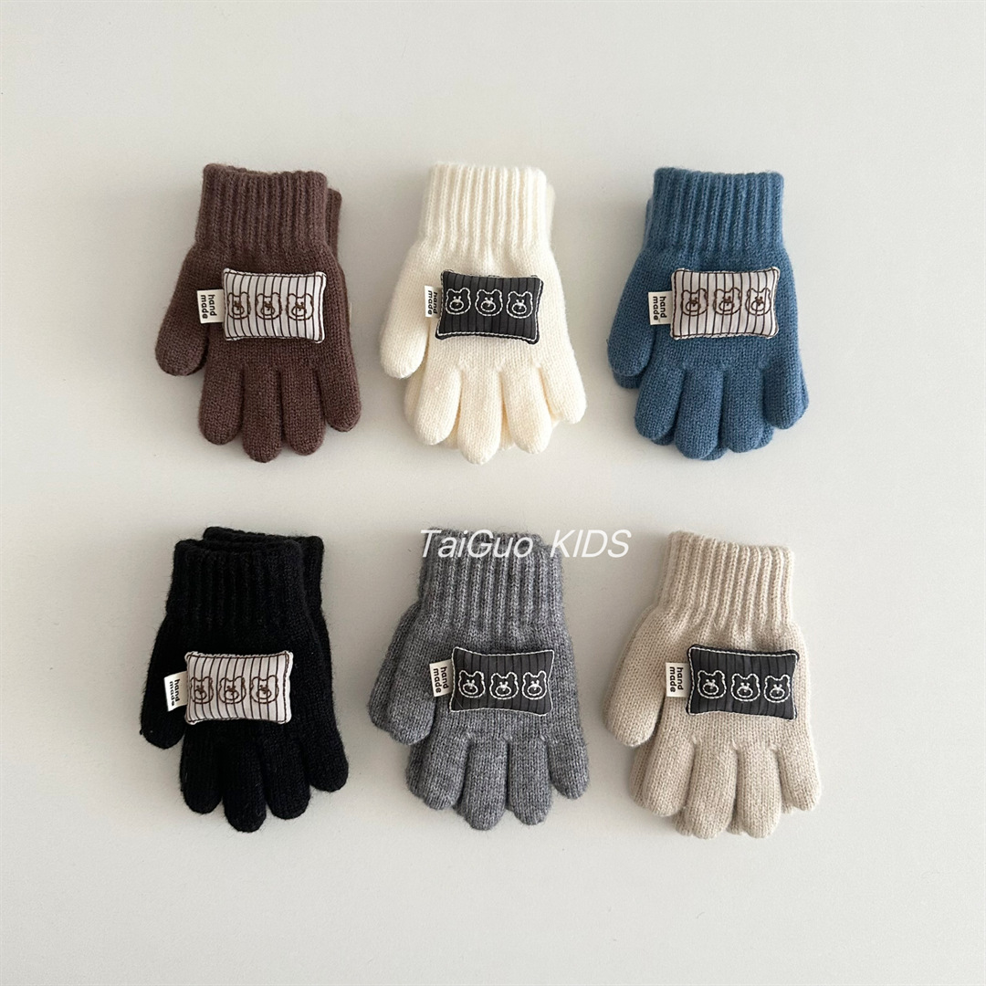 Warm Knitted Children's Gloves - Kids Outdoor Gloves recension och pris