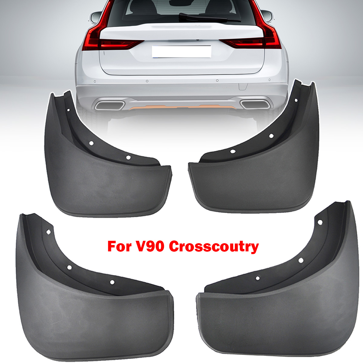 Set Mud Flaps For Volvo V90 CC - Muddy Puddle Suit recension och pris
