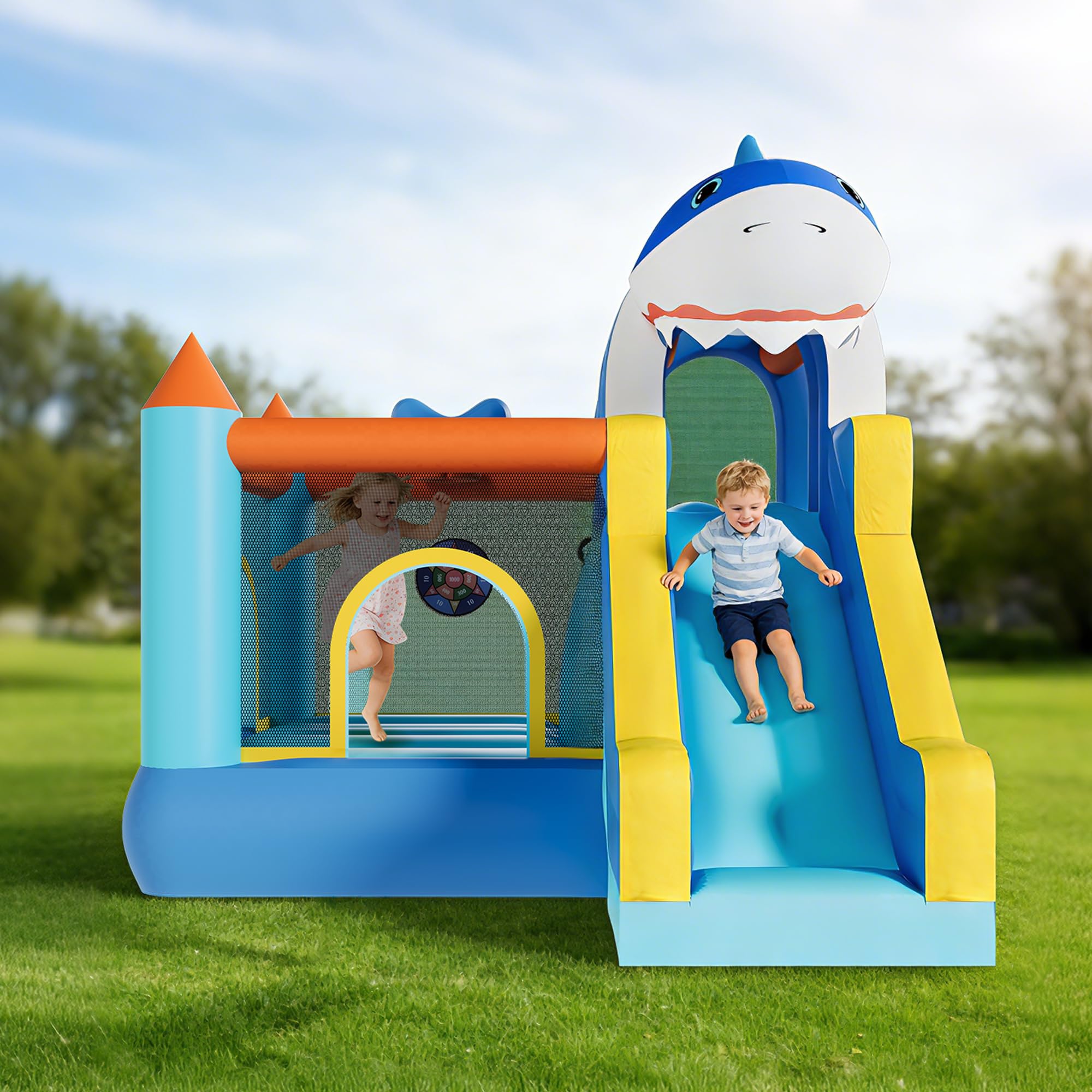 Inflatable Bounce House With S - Kids Outdoor Climber recension och pris